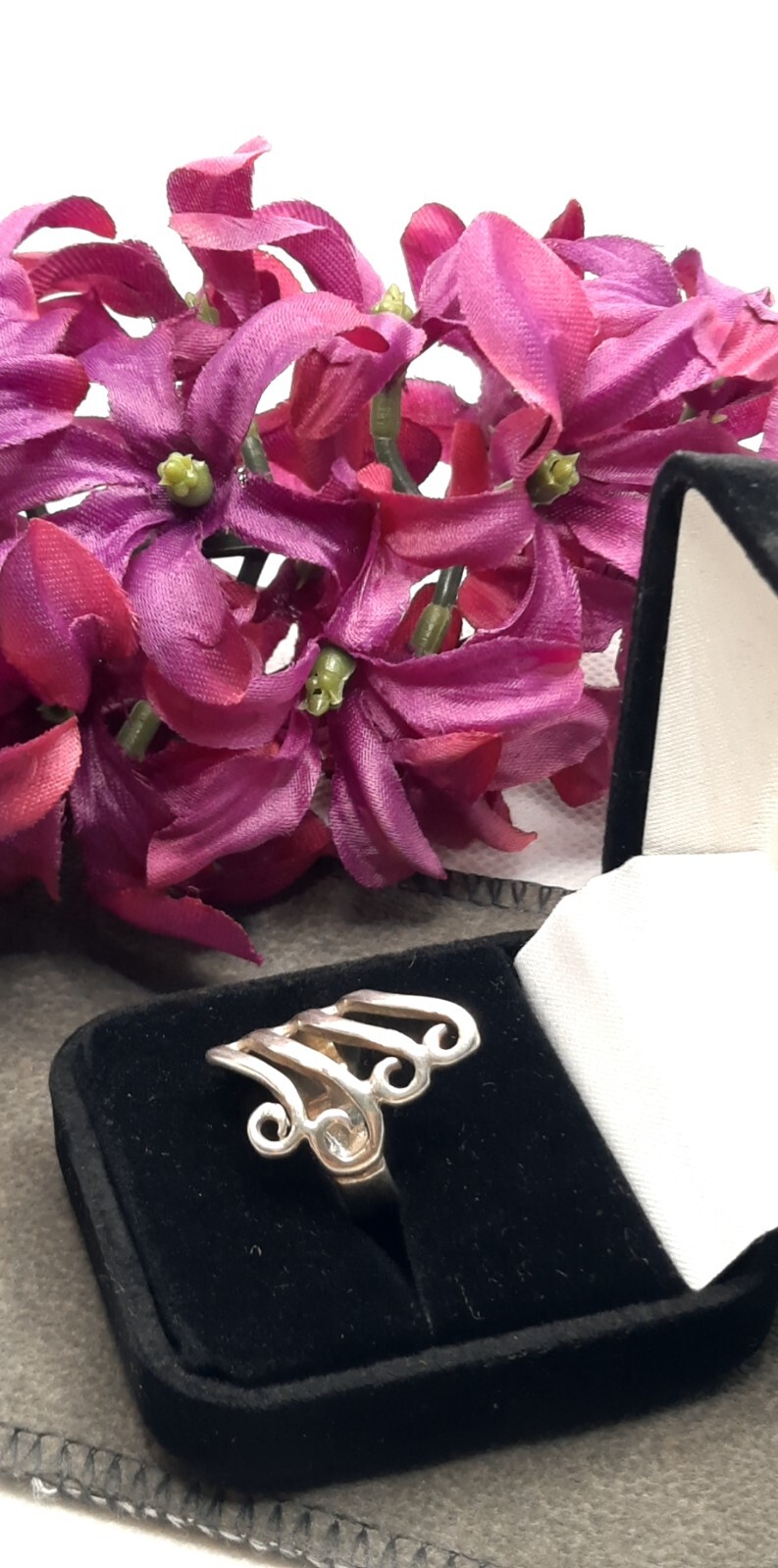 Sterling Silver Swirly Ring - image 2