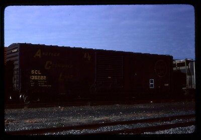 Railroad Slide - Seaboard Coast Line #635222 Box Car 1979 Readville Boston