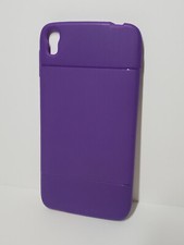 Purple Designer Gel Case for Alcatel Onetouch IDOL 3 with Screen Protector - NEW