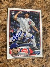 Hayden Wesneski Signed 2023 Topps Chicago Cubs Auto # 638