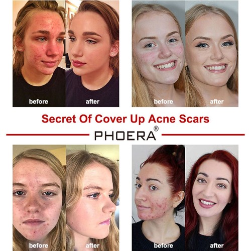 PHOERA NATURALLY FLAWLESS FULL COVERAGE OIL FREE SOFT MATTE LIQUID FOUNDATION AU - Picture 11 of 20