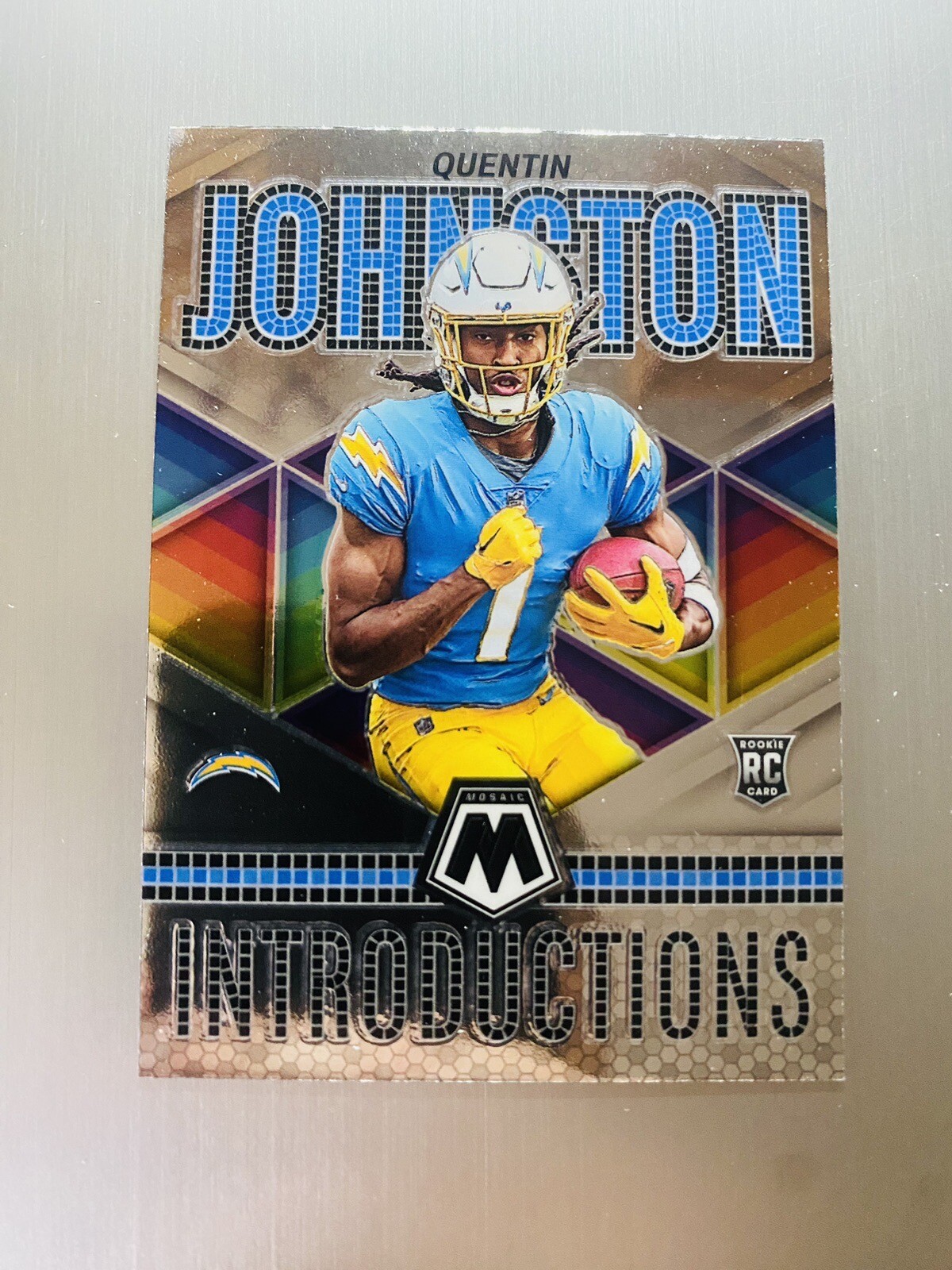 Quentin Johnston 2023 Panini Mosaic Rookie Introductions #I-10 Chargers Rc