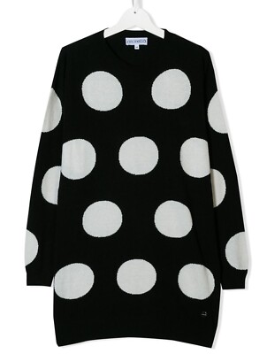 Simonetta TEEN Girls polka dot sweater dress size 14+ NWT