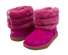 UGG FLUFF MINI QUILTED KID /WOMEN ANKLE BOOTS FUSION US KID 6 / WOMEN TRUE 8