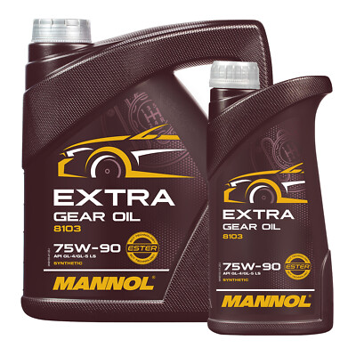 5 (4+1) Liter MANNOL SAE 75W-90 API GL 4/5 LS Extra Getriebeöl u. Achsöl