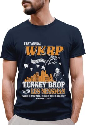 Thanksgiving Funny Gift First Annual WKRP Thanksgiving Day Turkey Unisex Tshirt