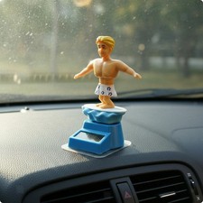 Solar Bobblehead Vehicle Ornament Bobble Head Surfing Boy Bobblehead Cartoon