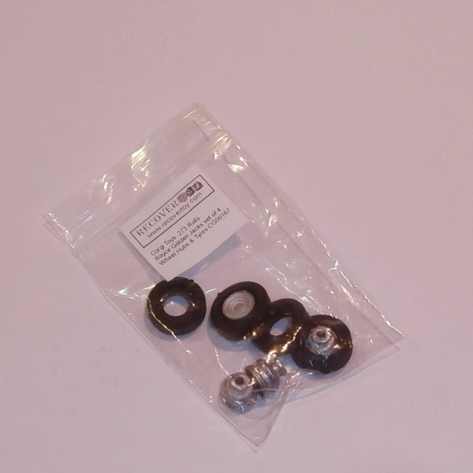 Corgi Toys  273 Rolls Royce Golden Jacks Set of 4 Wheels - Image 4 of 4