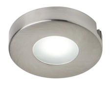 Cabinet Light Silver Nara 1w 12v LED Surface Mount Downlight Stainless Steel