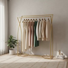 Commercial Clothing Garment Rack Retail Shop in Gold