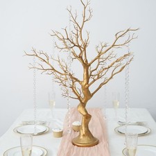34" Gold MANZANITA TREE with Garlands Wedding Party CENTERPIECES