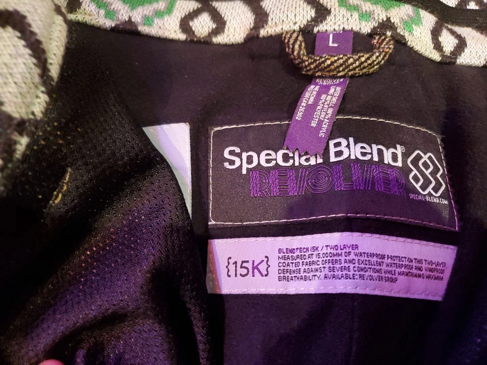 Специальная смесь револьвер 15K лыж сноуборда брюки мужчин L твид винтажный редкая - Изображение 4 из 4