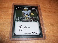 2025 Sage High Series Silver Next Level Football Rahjai Harris Rookie Auto Card