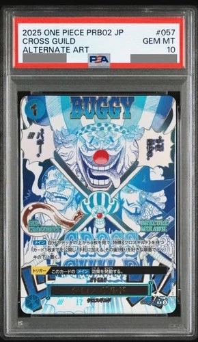 PSA 10 Cross Guild OP09-057 Buggy ONE PIECE Card The Best vol.2 Japanese PRB-02
