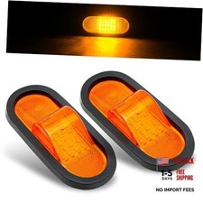 2Pcs 6.5 inch Trailer Turn Signal Lighgts 6 Inch Oval LED Mid Turn Signal 2PACK