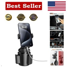 Universal Adjustable Car Cup Phone Holder - 360 Swivel Long Arm Design