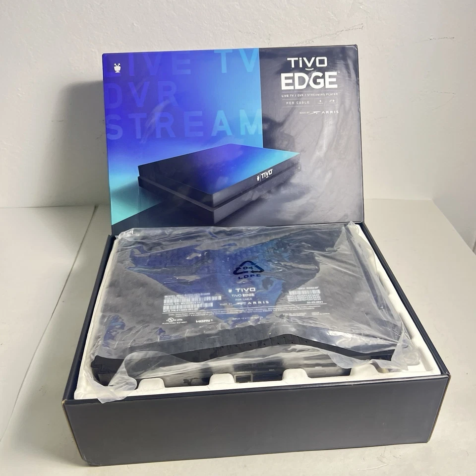 Reproductor de transmisión DVDR de TV en vivo TIVO EDGE RD6E20 para cable 6 sintonizadores 2 TB de almacenamiento Foto 3 de 4