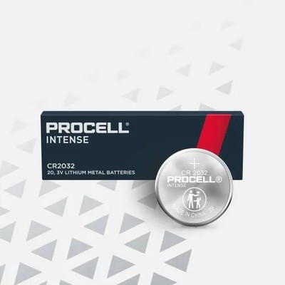 PROCELL INTENSE CR2032 Lithium Coin Battery, 3.0V - Pkg Qty 5