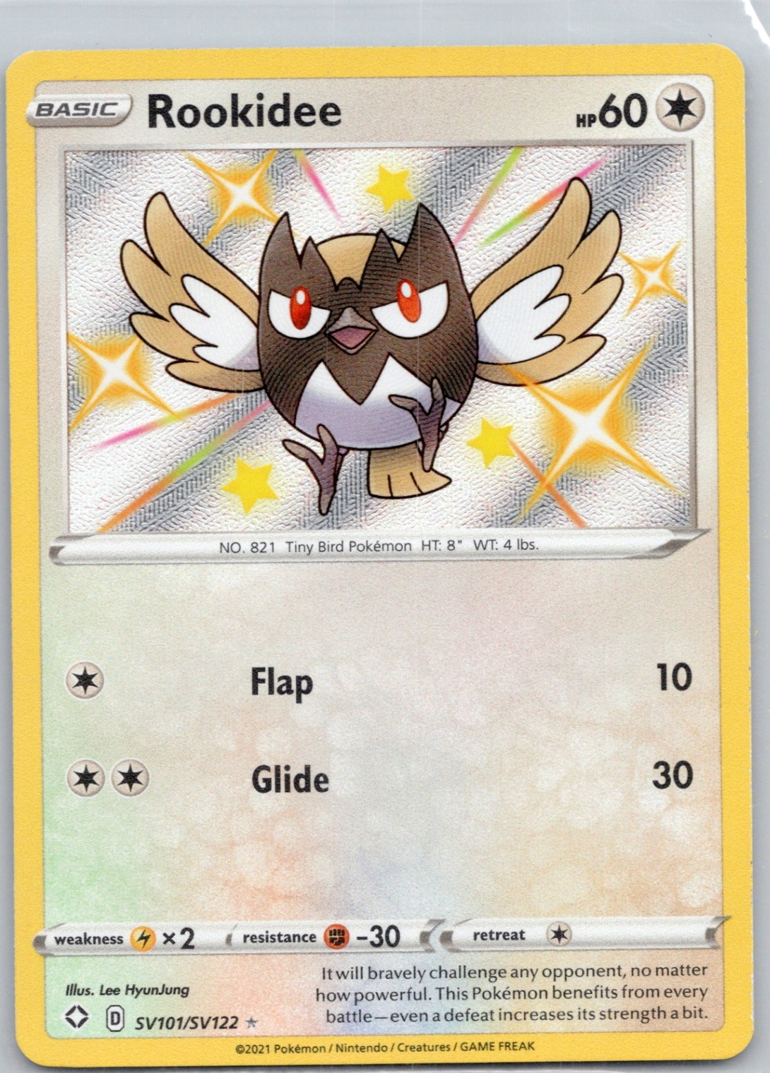 Rookidee Holo Shiny Holo Rare Shining Fates: Shiny Vault SV101/SV122 NM