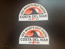 Costa Del Mar Sunglasses Decal Sticker 3.5"X2" 1983