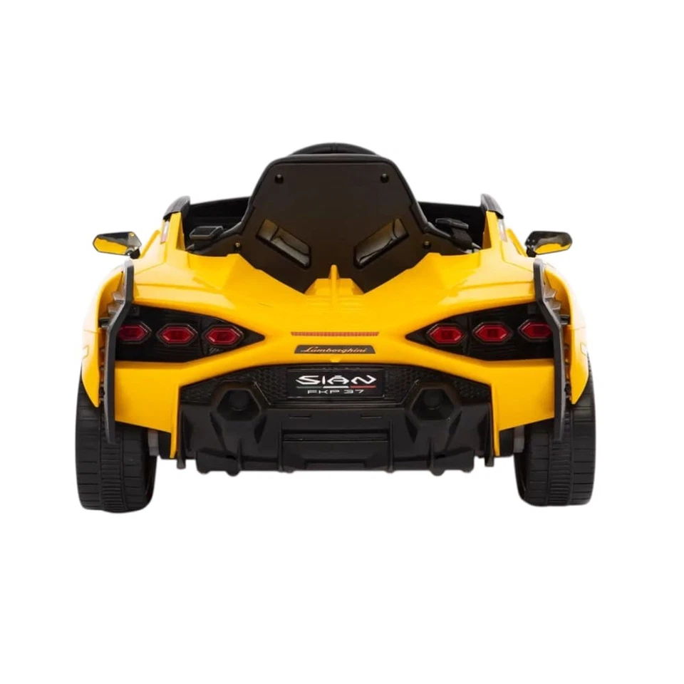 Auto Elettrica Per Bambini Giaquinto 12V Lamborghini Sian Giallo Metallizzato - Immagine 4 di 4