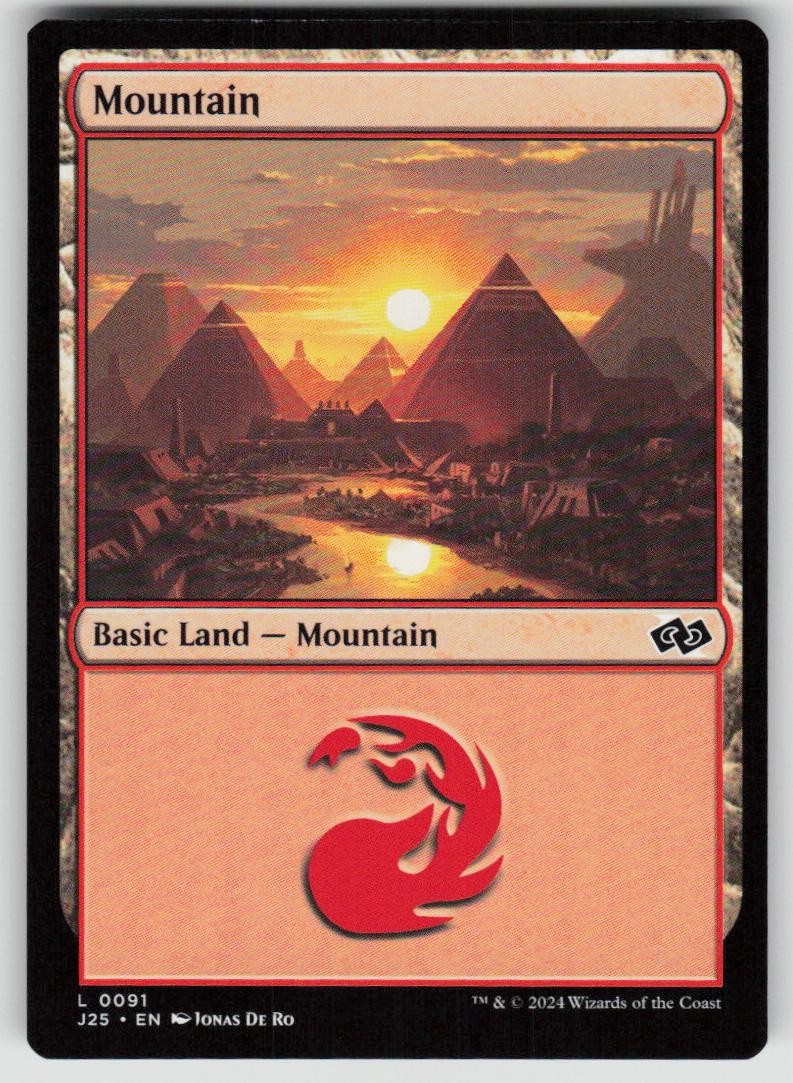 MOUNTAIN (0091) 91 Foundations Jumpstart Magic: The Gathering NM