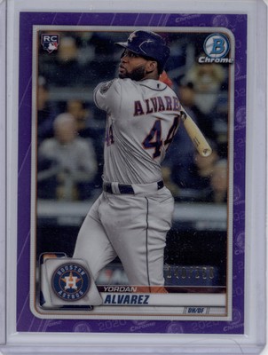 2020 Bowman Chrome Yordan Alvarez Purple Refractor Rookie RC SP /250
