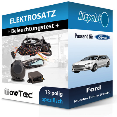 Für Ford Mondeo Turnier (Kombi) 10- TOWTEC E-Satz 13polig fahrzeugspezifisch PKW