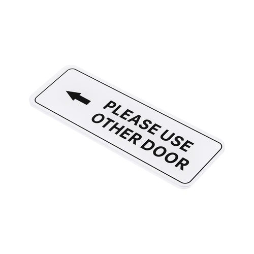 Please Use Other Door Sinistra Freccia Cartello,Acrilico 6"x2