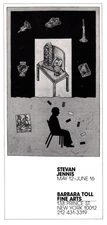 1979 STEVAN JENNIS ART EXHIBIT PRINT AD, TOLL FINE ARTS N.Y. GALLERY SHOW ADVERT