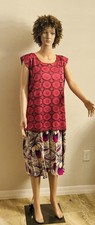 Women  s African Ankara Dress. Embroidered Top