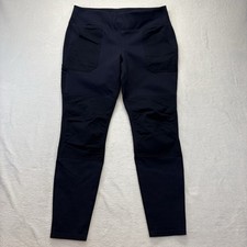 Carhartt Pants Women  s L Reg Navy Fitted Workwear Utility Stretch Double Knee