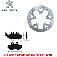 KIT BelÄGe UND Scheiben Vorne Peugeot Satelis 125 Urban AJP ABS 2007 2011