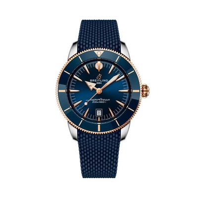 BREITLING UB3112161C1S1 SUPEROCEAN HERITAGE B31 AUTOMATIC 44 STEEL/ROSE GOLD BLU