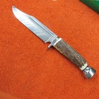 Hen & Rooster  Spain  HR 5017  Large Fixed Blade / Stag Handles  W. Box — photo 2