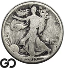 1917-D Walking Liberty Half Dollar, Reverse MM, Tougher Date