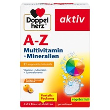 Doppelherz A-Z Brausetabletten - Multivitamin + 558 g (1er Pack) …