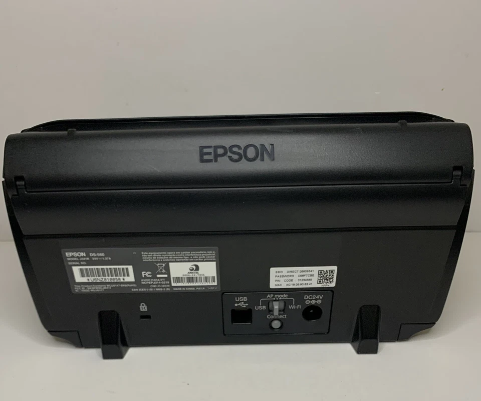 Epson WorkForce DS-560 Wireless Color Document Scanner - Image 2 of 4