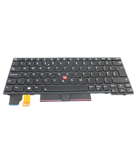 UK schwarze (hintergrundbeleuchtete) Tastatur (mit Pointstick) Baugruppe - Lenovo Thinkpad X13/L13