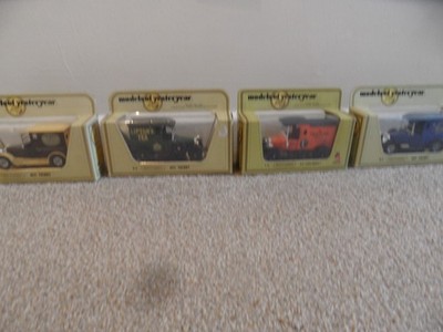 4 x Matchbox Diecast Modelle Boxed Liptons, Wrights, Hoover & Menier