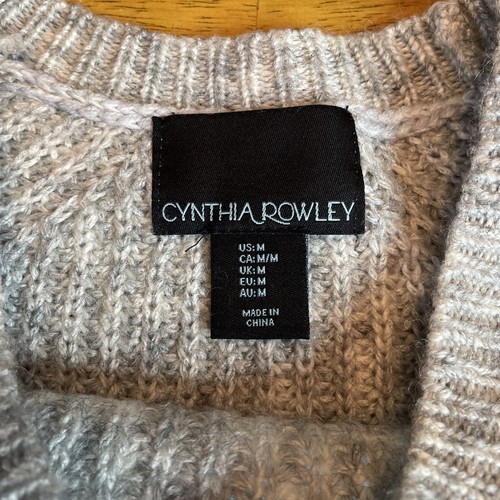 Cynthia Rowley Sweater Grey Sz Medium NWOT - Picture 5 of 7