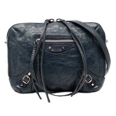 Balenciaga Classic Reporter XS Crossbody Shoulder Bag 488795 Blue