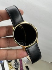 Orologio Movado 40mm Museum Quadrante Classico Tono Oro Quarzo 07.1.36.1459