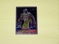 1996 TOPPS CHROME SHAQUILLE O'NEAL - #220 - LOS ANGLELES LAKERS