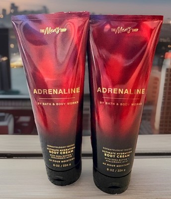 Bath & Body Works Men's Adrenaline Ultimate Hydration Body Cream Pack Of 2
