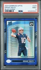 DRAKE MAYE 2024 PANINI DONRUSS OPTIC #229 BLUE HYPER PSA 9 RATED ROOKIE RC