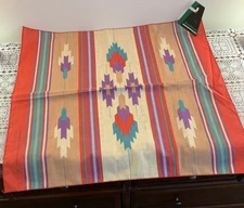 Aztec Bandana Square Scarf 21 x 22 Inch Western Themed Made in USA Brand New