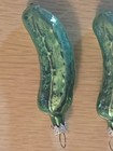 Lot Of 2 Vintage Christmas Glass Pickle Ornament West Germany — photo 2