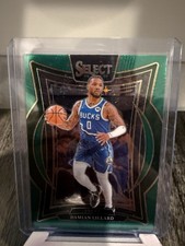 2024-25 Panini Select - Concourse Damian Lillard #55 Green Stars Prizm