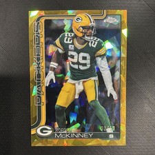 Topps Chrome Sapphire 2025 Xavier McKinney Gold /50 #113 Green Bay Packers 